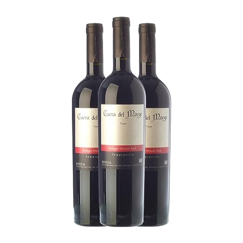 Vinícola Real Cueva del Monge Tempranillo Rioja Crianza 75 cl Vino tinto (Caja de 3 Botellas de 75 cl)