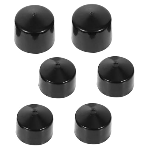 iplusmile 6 Piezas patineta ápice patinetas Rodamientos para Scooters Soporte para patineta Tapones patineta halcón camión Casquillos de monopatín Casquillos de Huesos Black