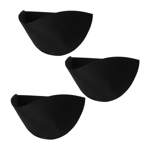 Happyyami Gardening Pot Liner 3pcs Fabric Hanging Basket Inserts Half Round Planter Liner Liner Pot Liner for Plants Sturdy Material