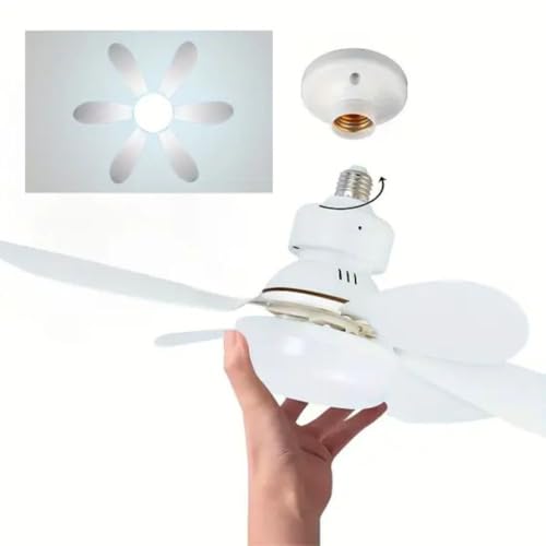 Mini Ventilador de Teto Super Silencioso 40W, Compacto, Eficiente...