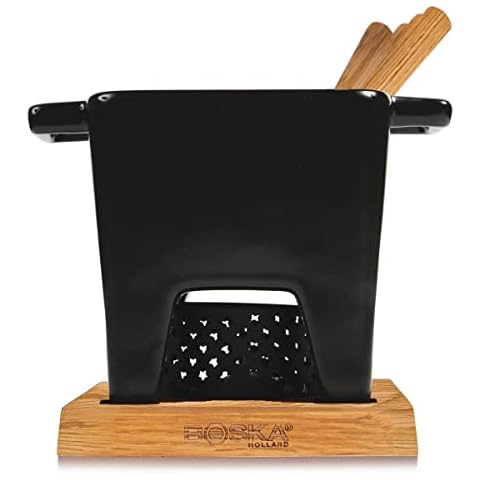 Boska Tapas Fondue Nero L/for 12.3 oz of Melted Cheese / 20.3 fl oz Cover