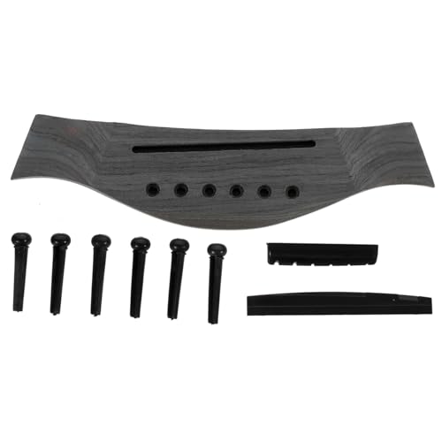 NOLITOY ギターブリッジピン ギターサドル ナット 交換用 軽量 持ち運び便利 修理用アクセサリー