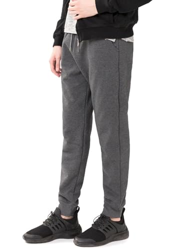Flygo Men's Fleece Lined Sherpa Sweatpants Winter Warm Pants Jogger Lounge Athletic Pant with Pockets