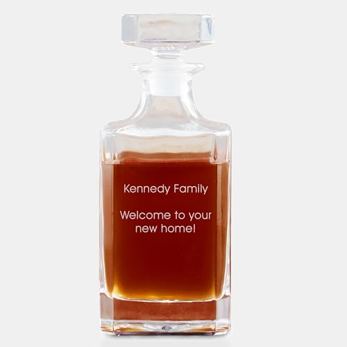 Things Remembered Etched Royal Faceted Decanter (Free Customization)