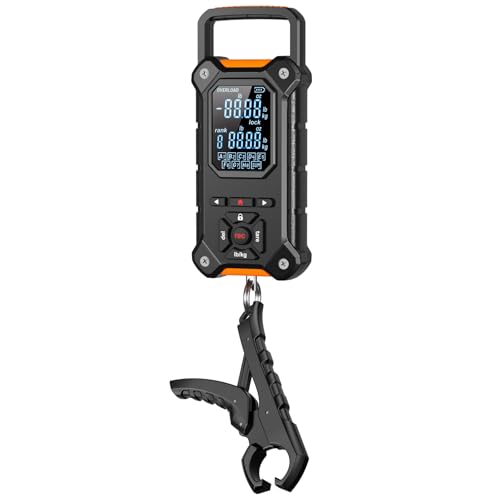 8-Slot Digital Fishing Scale with Lip Gripper & Auto-Rank Memory