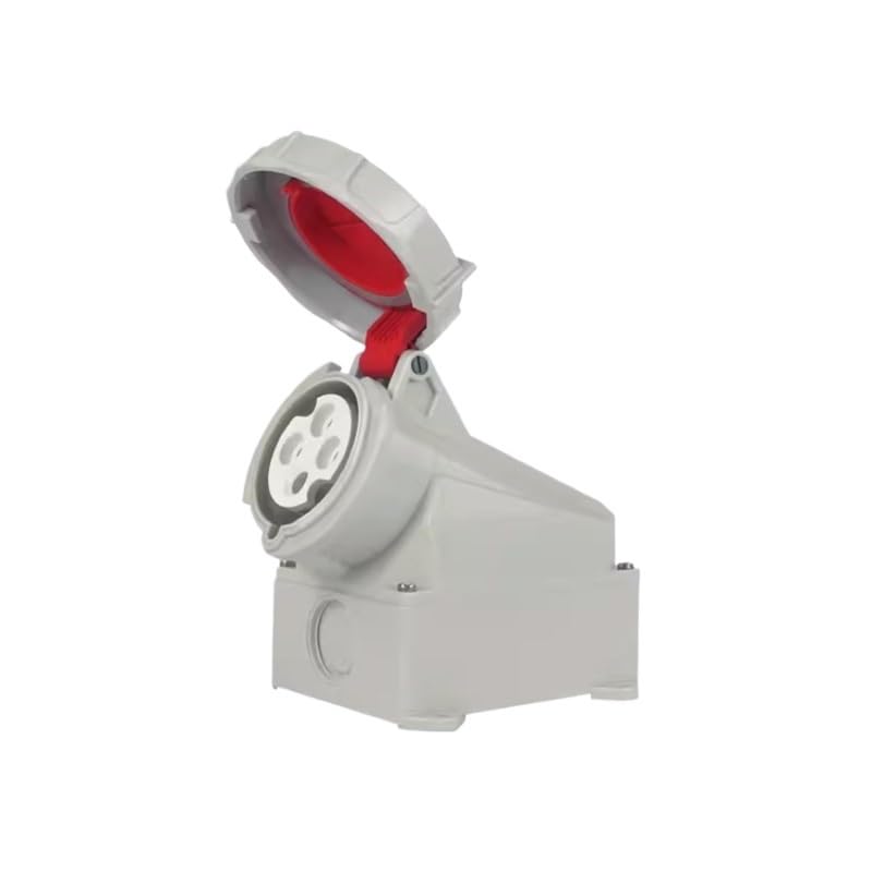 IP67 Waterproof Aviation Plug Connector 4 core 32A Three-Phase Explosion-Proof Industrial Socket 220V(Concealed Socket)