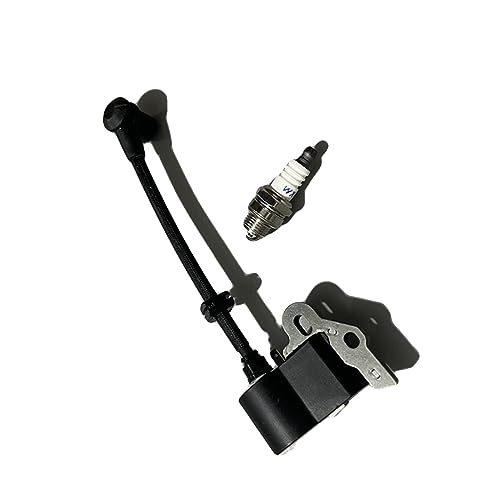 ZDPVK Bobina de Encendido y bujía (BM6A) Apto for McCulloch Apto for Eager Beaver Apto for Pro Mac Apto for Titan 302138 219848-00 219848-01 Bobinas de Encendido