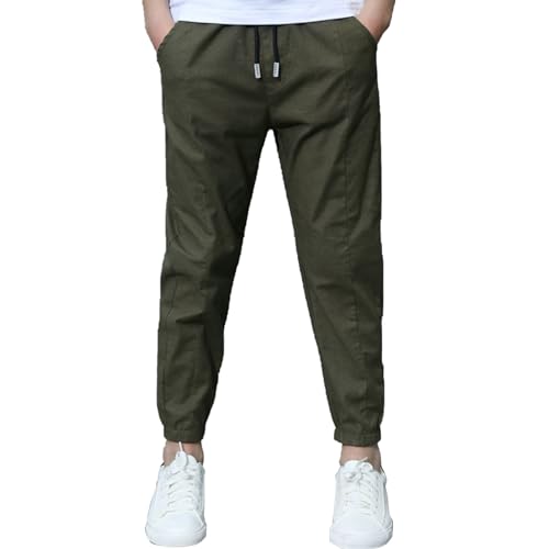 Boys Cargo Pants Casual Loose Pants Kids Elastic Waist Joggers Trousers for Running Hiking