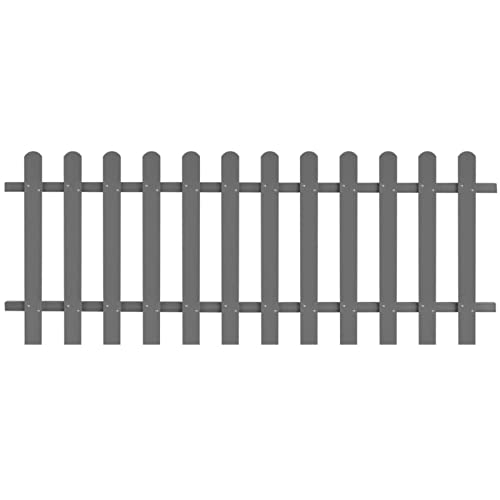 Homgoday Lattenzaun Gartenzaun Holzzaun Friesenzaun Zaunlatte Vorgartenzaun Zierzaun Zaun Zaunlatte Gartenzaun WPC 200x80 cm