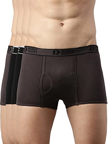 Dixcy Scott-Men-Innerwear-(category)-Trunk-(Style ID)-PR127101-(Color)-BLACK,BLACK,DARK GREY,DARK GREY-Pack of4-(Size)L