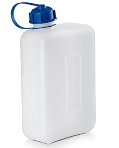 hünersdorff Wasserkanister ECO mit unverlierbarer Deckelverschraubung, 2 L, 810250