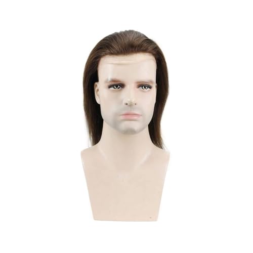 Toupet avant en dentelle invisible pour homme avec membrane mono respirante