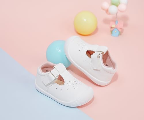 Image of PHIRAMIN Toddler Girl Mary Jane Dress Shoes-Little Girl School Uniform Shoes for Wedding Party