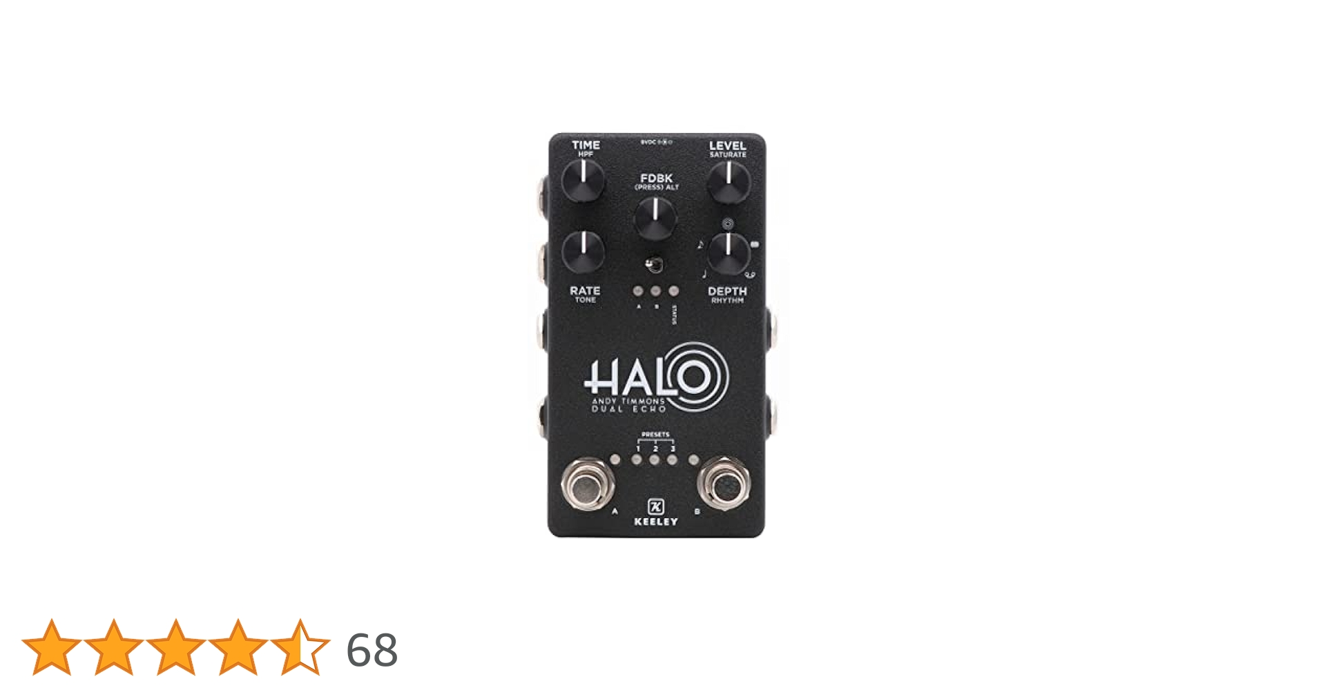【新品同様】keeley Halo 正規品 保証付き 付属品完備 keeley Halo - Andy Timmons Dual Echo ｜イケベ楽器店
