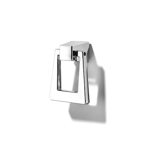 khtumeware 10-Pack 1.37 Inch Polished Chrome Cabinet Knobs - Round Drawer Pulls for Dresser, Kitchen, Bathroom - Zinc Alloy Ring Hardware (1-3/8 Inch)