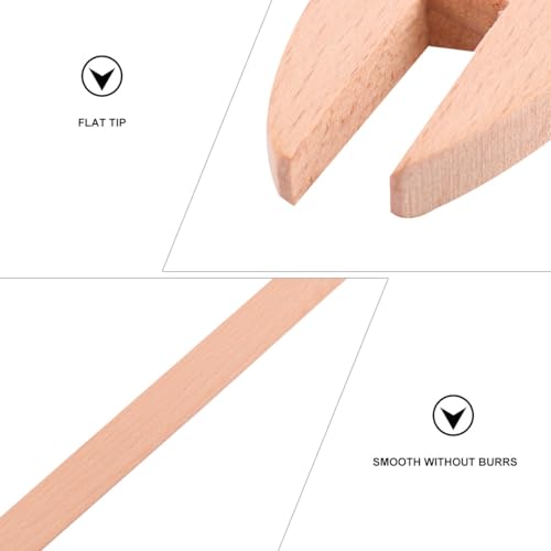 Kisangel 12in Wooden Weaving Shuttle, Stick Wooden Shuttle Knitting Needles Tool for DIY Handcrafted Sewing Accessories Sweater Scarf Tapestry