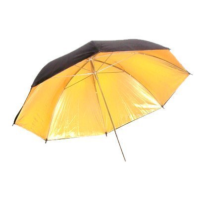 CowboyStudio 43in Black & Gold Photo Studio Umbrella, 43 inch
