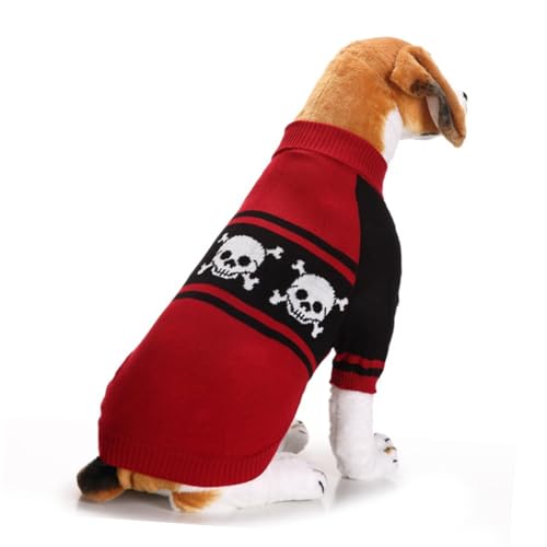 Suéter disfraz de calavera para perros talla L miniatura 7