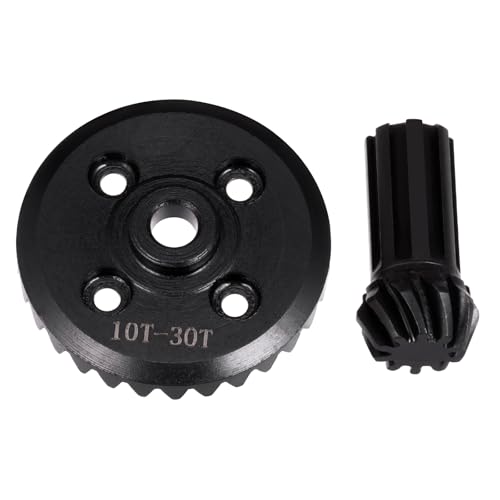 LSG 10T 30T Steel Differential Drive Gear Rear Bevel Gear Ring Pinion Set for MJX 1/14 14210 14209 RC Cars Accessories