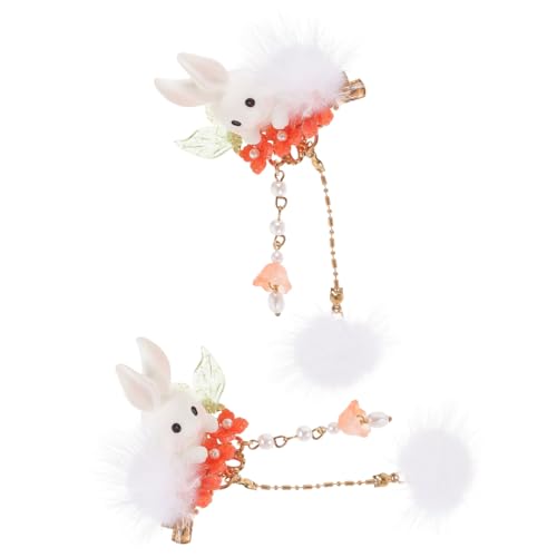 SHERCHPRY 1Par Horquillas Para Pompones Borlas Accesorios De Pascua Para Niñas De Pinzas Para Vintage Para Bebés y Ocasiones Festivas