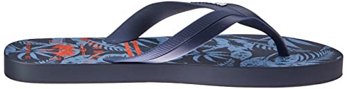 Chinelo Tropical Graphics, Mormaii, Masculino, Azul/Laranja, 37/38