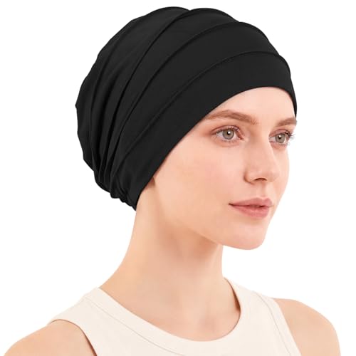 Kiiwah Gorro Quimioterapia Mujer, Elástico Pañuelos Oncologicos Transpirable Turbantes para Mujer Unisex Suave Gorro para Dormir Turbantes Oncologicos para Uso Casual y Deportivo