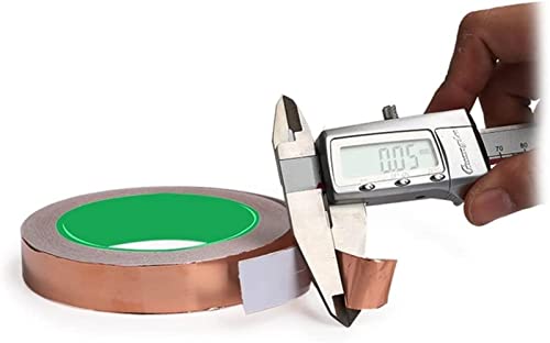 ZAMAKS Fita adesiva condutora de folha de cobre dupla fita adesiva de blindagem fita adesiva de um l