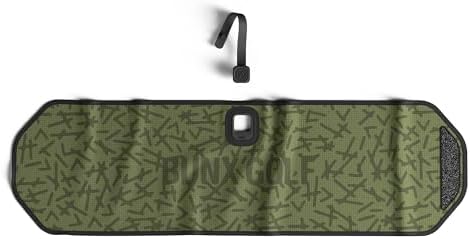 BUNX Best Golf Towel - Sponge Club Scrubbing Pad with Quick Relea...