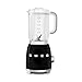 Smeg BLF01BLUS Retro Style Blender with 6 Cups Tritan BPA-Free Jug, Detachable Stainless Steel Dual Blades, Overload Motor Protection, 4 Speeds and 3 Preset Programs in Black