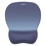 TECKNET Gel Mouse Pad with Wrist Rest, Ergonomic Office Mousepad with Wrist Support - Non-Slip & Smooth Surface Comfortable Desk Accessories Mat for Office, Gaming and Study - Gradient
