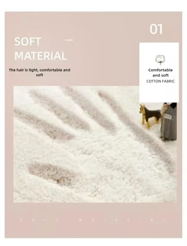 Tapis en forme de feuille en superfibre douce lavable en machine - 4