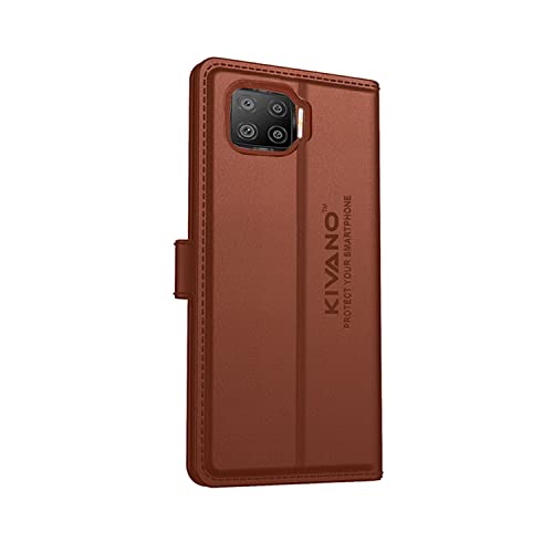 Image of KIVANO Compatible with Realme 10 Pro 5G Flip Cover | Leather Finish | Inside Pockets & Inbuilt Stand | Shockproof Wallet Style Magnetic Closure Back Cover Case