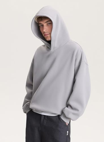 Casual Hoodie For Men Oversized Heavyweight Sweatshirt Vintage Long Sleeve Pullover Streetwear Hoodies2