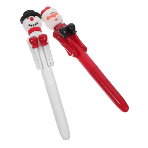 Bolígrafos de bola de Navidad con figuras de Papá Noel boxeador para compañeros