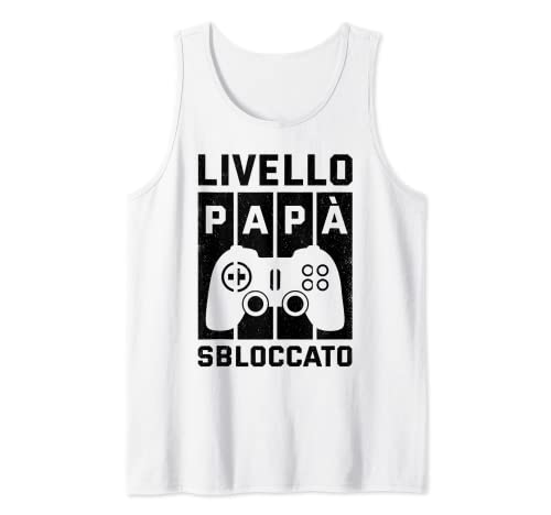 Hombre Gaming nivel Papa Desblocatto Regalo Gamer esta del padre Camiseta sin Mangas