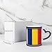 Imagen de Kingww Taza mágica sensible al calor de la bandera de Rumania de 325 ml