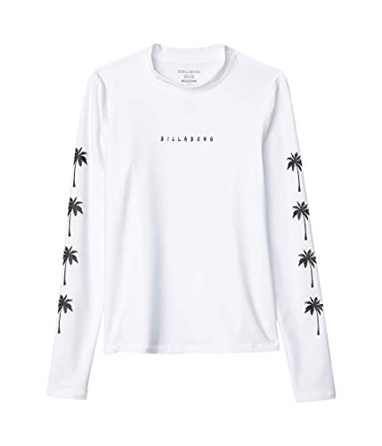 Billabong Women's Core Loose Fit Long Sleeve Rashguard White Small/8