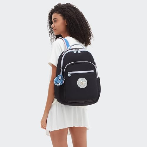 Image of Kipling Women's Seoul 15 inch Laptop Backpack, Durable, Roomy with Padded Shoulder Straps, Built-In Protective Sleeve