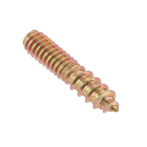 Image of uxcell 1 /4-20 x 1-1 /4 inch Hanger Bolts Double Head Dowel Screw for Wood Furniture 20pcs