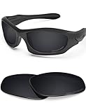 BLAZERBUCK Anti-salt Polarized Replacement Lenses for Oakley Monster Dog - Black