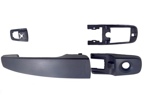 PT Auto Warehouse FO-3346A-FL - Outside Exterior Outer Door Handle, Textured Black - Driver Side Front