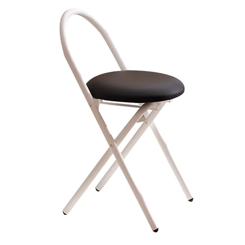 Taburete Plegable Alto Blanco Marca Generic