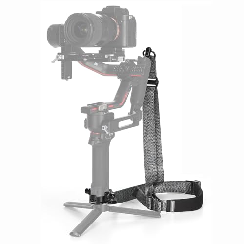Neewer RS4/RS4 Pro/RS3/RS3 Pro/RS2 Gimbal Shoulder Strap, Grey, QD Buckle, Baseplate Mount, 3-5ft Adjustable, 66lb/30kg Load, Compatible with DJI RS4/RS4 Pro/RS3/RS3 Pro/RS2 Gimbals and Sling Handles