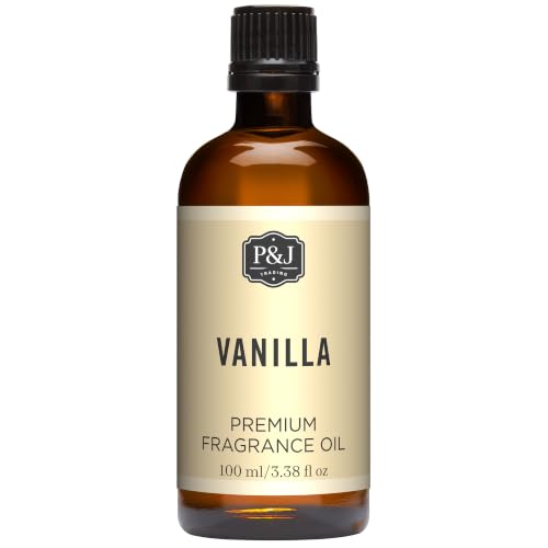 P&J Fragrance Oil - Vanilla 100ml - Candle Scents Soap Making Diffuser Oil Fresh Scents