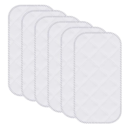 Image of Sunny zzzZZ 6 Pack Baby Waterproof Changing Pad Liners - Quilted Thicker Ultra Soft Changing Table Cover Liners - Durable & Easy to Clean - White - 27" x 13"