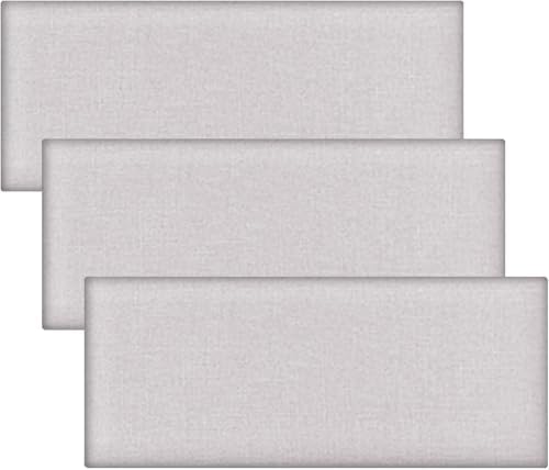 3D Anti-Collision Wall Padding for Kids - 3 Pack Self-Adhesive Upholstered Panels, Decorative Safety Stickers for Bedroom, Living Room & Playroom (Light Blue)