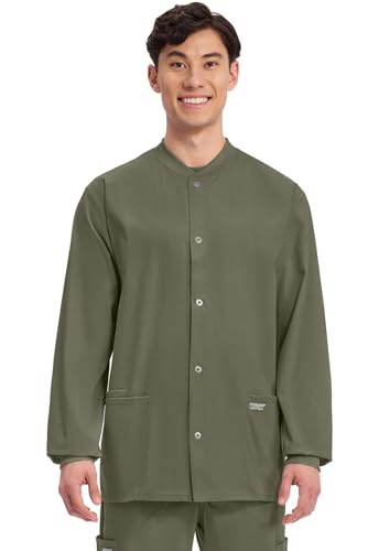 Cherokee Veste médical homme fermeture pression manches longues olivier L