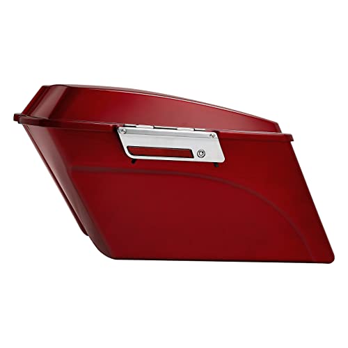 Alforjas rígidas con llave para Harley Davidson 1994-2013 rojo miniatura 5