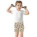 Sletend Giraffe Print Girls’ Comfy Lined Shorts Lightweight & Skin-Friendly Cotton for All-Day Comfort Ideal for Travel Beach or Home Lounging Toddler Sizes