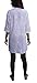 Ayurvastram Bibab Pure Cottn Hand Embroidered Front Pleated Tunic Top Kurti: White, Sz10